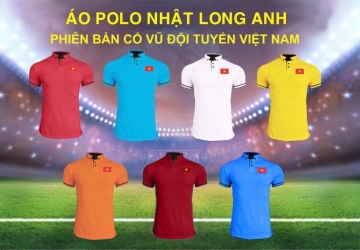 Áo polo Nhật Long Anh phiên bản cổ vũ đội tuyển Việt Nam